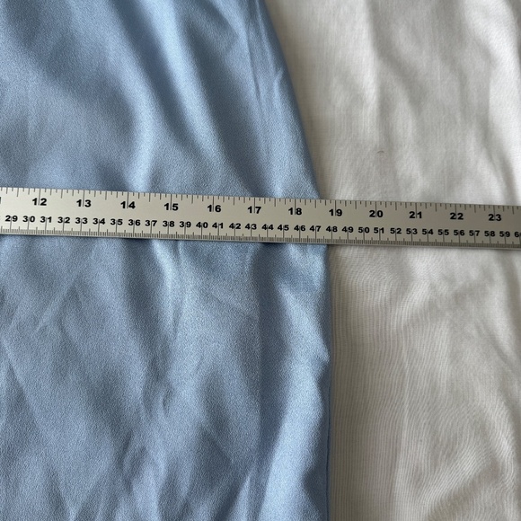 Tobi Women's Petal Hem 1/4 Zip Mini Pencil Skirt Blue Size Large Lined Summer - Picture 11 of 14